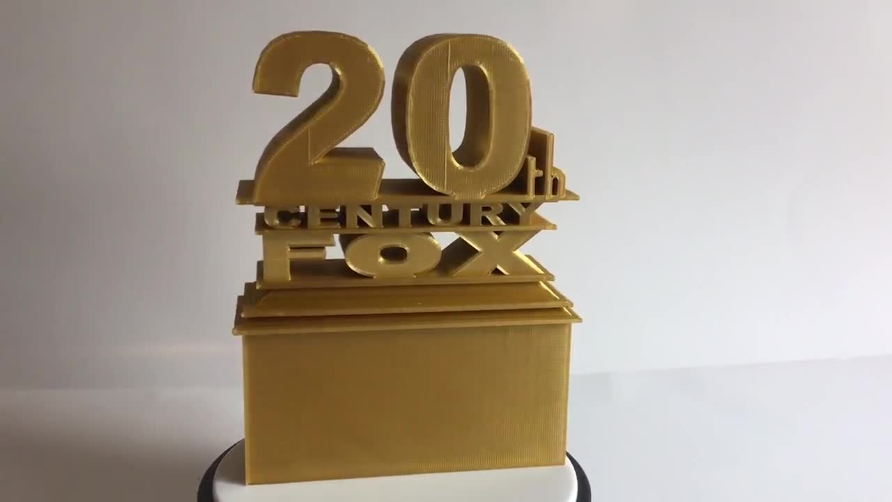 20th Century Fox Logos Puzzle | Movie Style Sign | 3D Printed Custom Gift