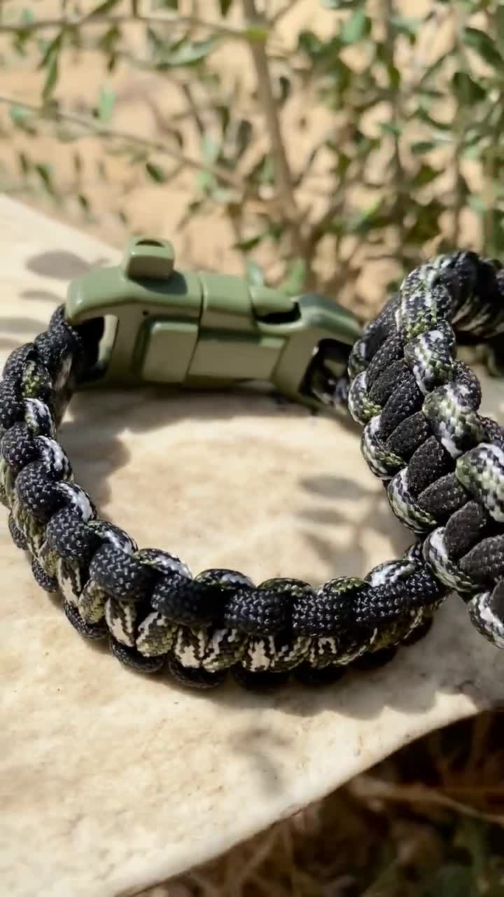 Military Bracelet 550 Paracord, Camping Bracelet Gift Idea