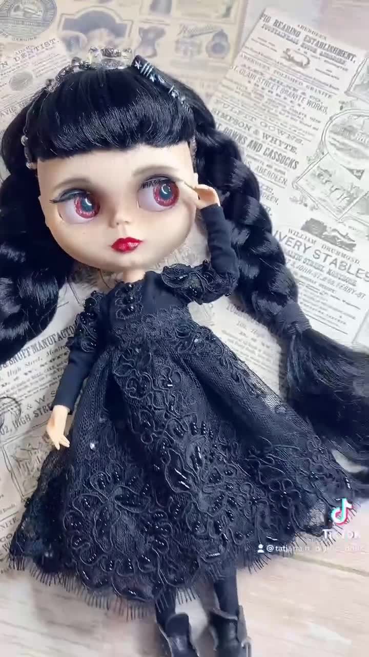 black blythe dress Blythe B Mini Dress in Black – SALONI main image 0
