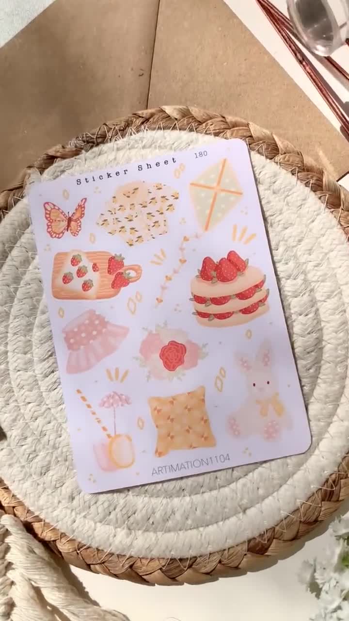 Cute Sticker Sheets Baking Supplies – Chantel Matias Designs