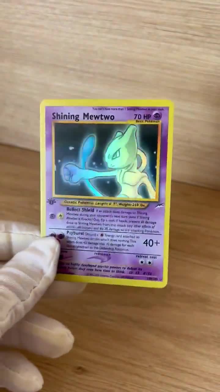 Check the actual price of your Shining Mewtwo 109/105 Pokemon card