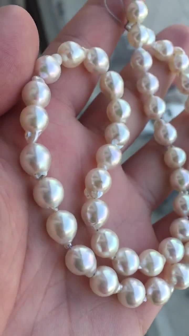 Perle Sciolte Di Acqua Dolce Naturale Da 7-8 Mm, Collane Di - Foto 9