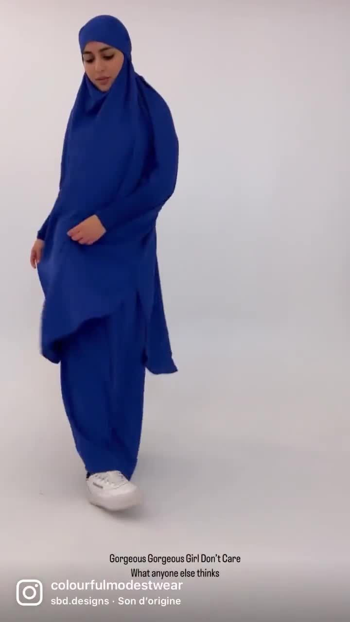 Jilbab bleu roi hot sale