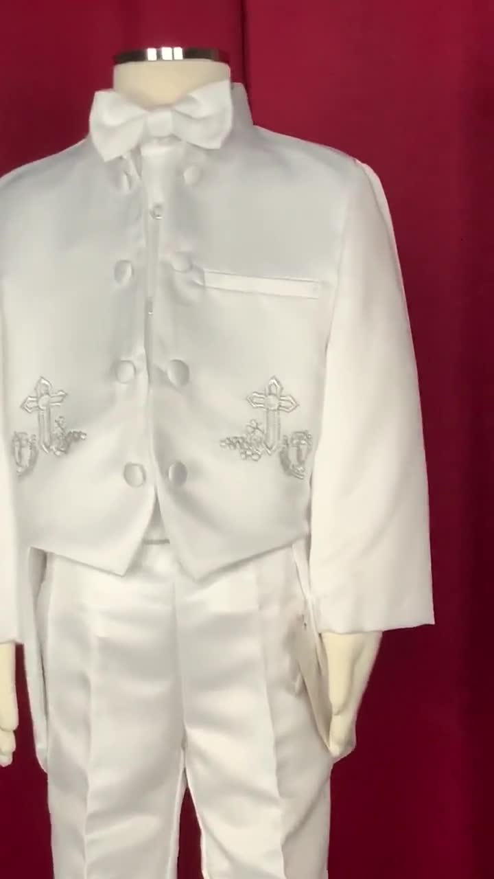 Christening suit for boy video poster