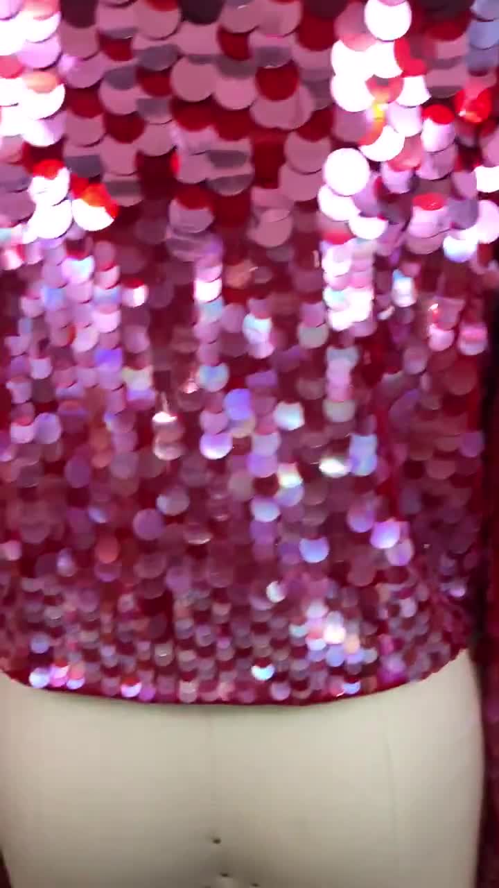 Red sale sequin bolero