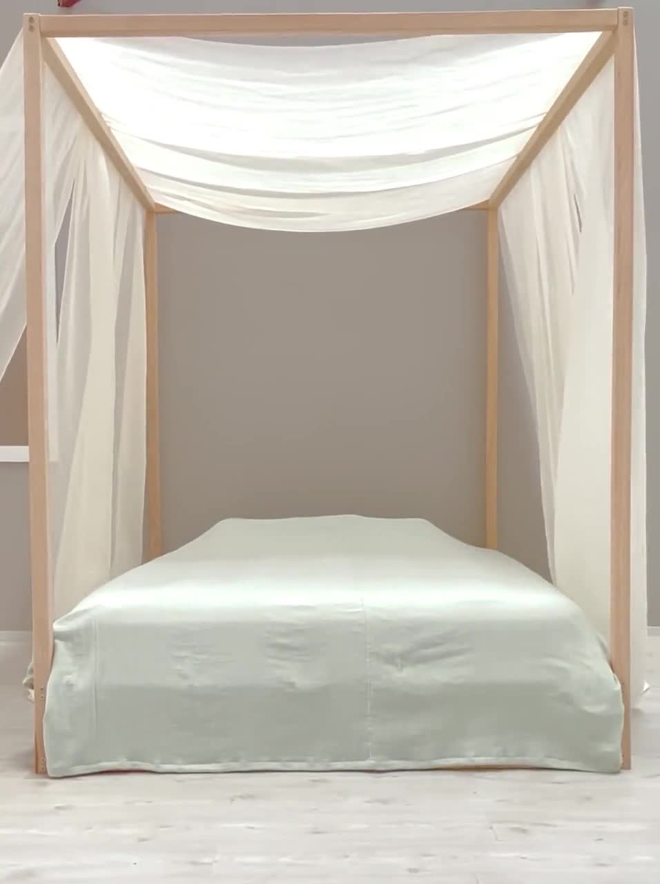 Cama Individual Twin Base Plataforma Elegante Dormitorio Confortable Calidad
