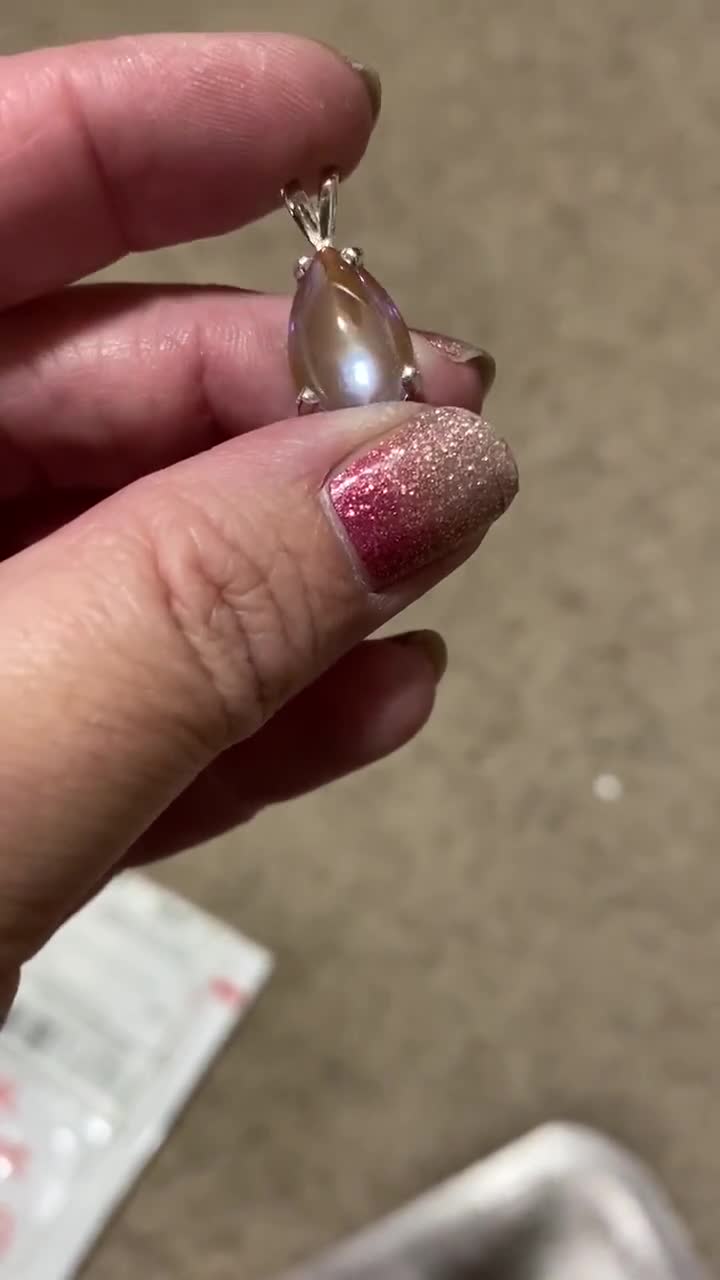 アンティーク ビクトリア朝 サフィレット ペンダント ネックレス、本物