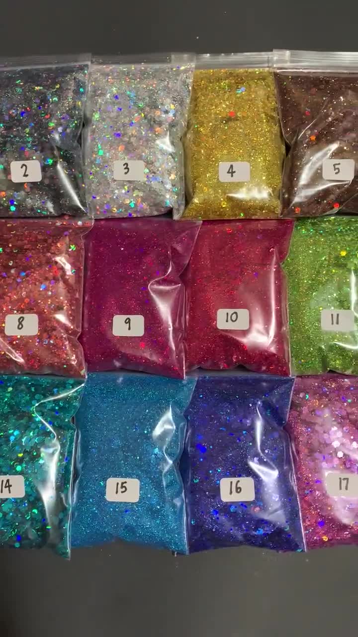 Glitter, Holographic Glitter, 3mm Mixed Sequins Holographic Glitter Powder,  Nail Glitter, Glitter for Craft,cosmetic Glitter, Glitter Tumble 