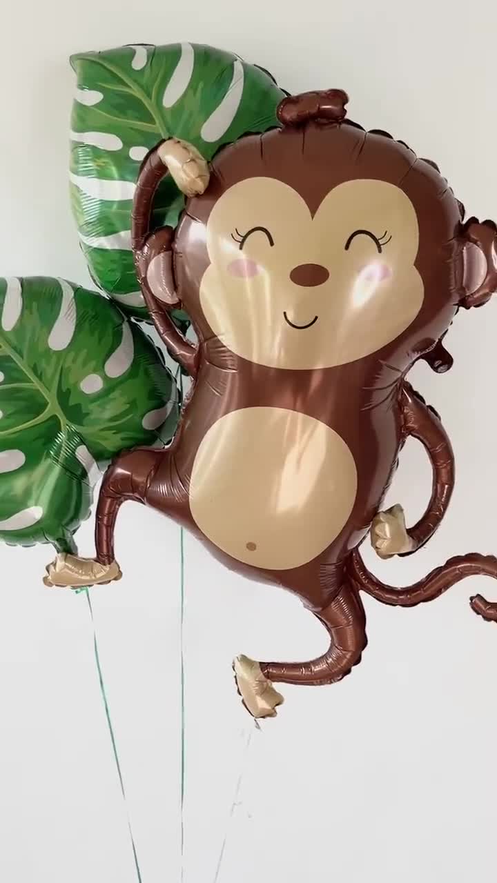 Monkey Balloon, Phildendron Leaf Balloon, Two Wild Birthday, Party