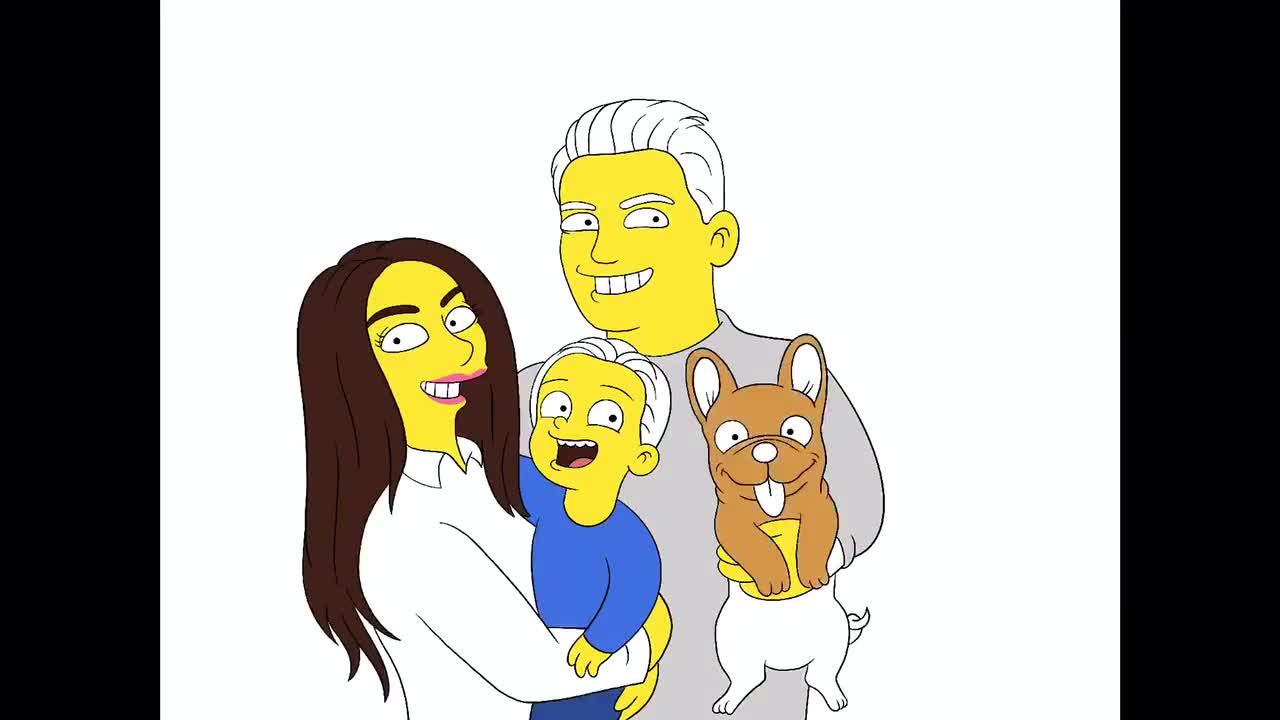 Disegno Personalizzato della Faccia e Spalle in Stile Simpsons. Riceverlo  Stampato su Carta o Solo in Digitale. : : Casa e cucina