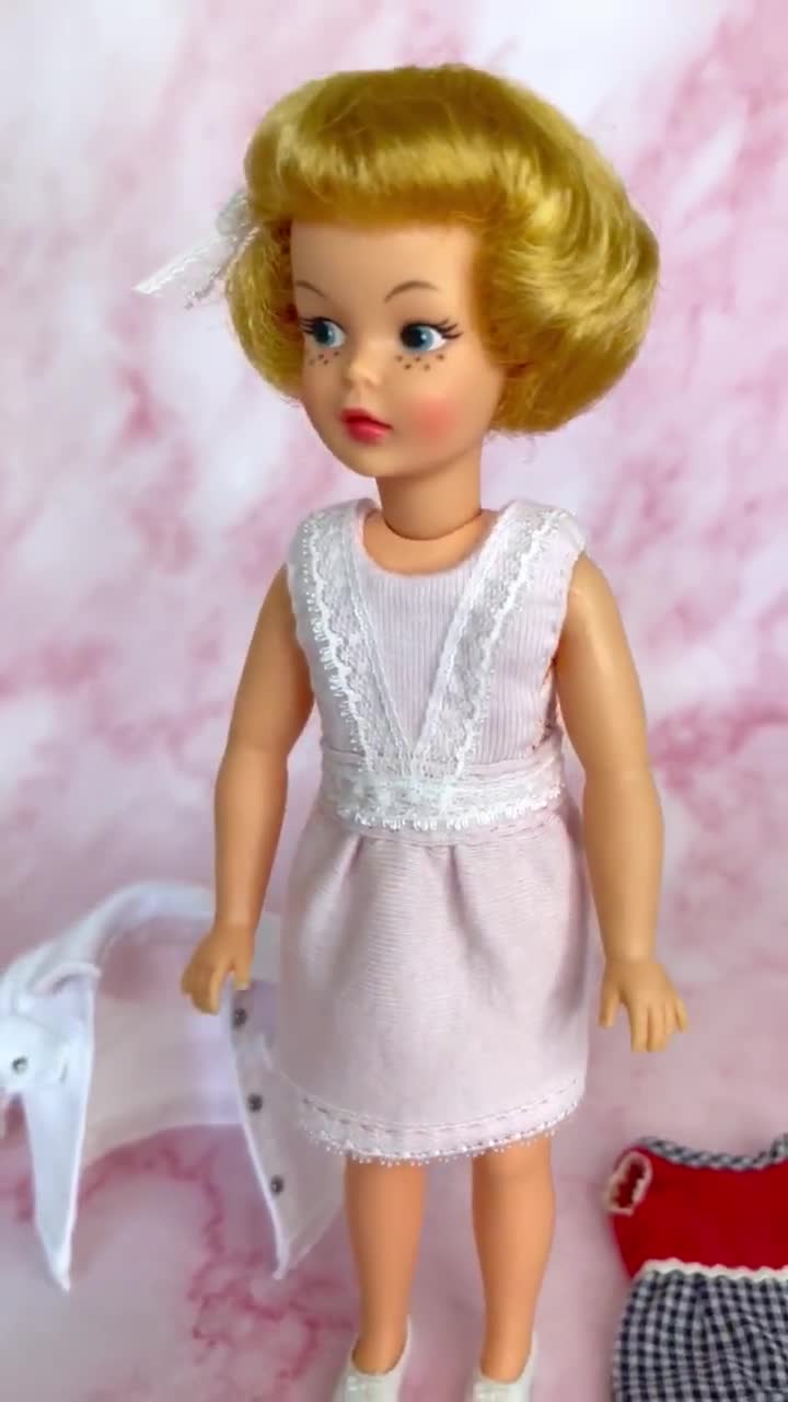 Vintage Ideal 1960s Pepper Doll w/ original outfit and handmade outfits,  Ideal Tammy Family Doll