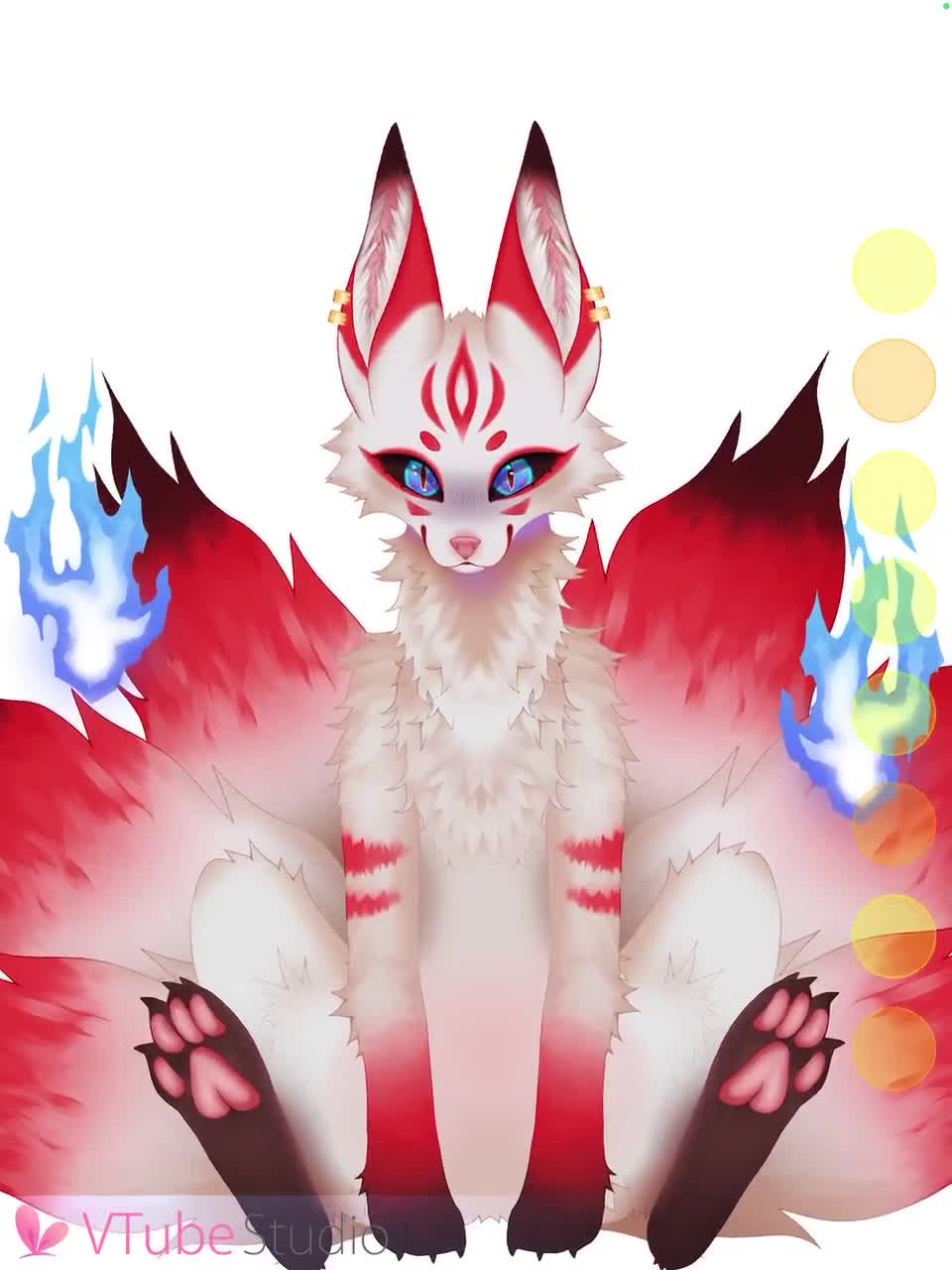 Premade Kitsune VTuber Model (Live2D, for Commercial use)