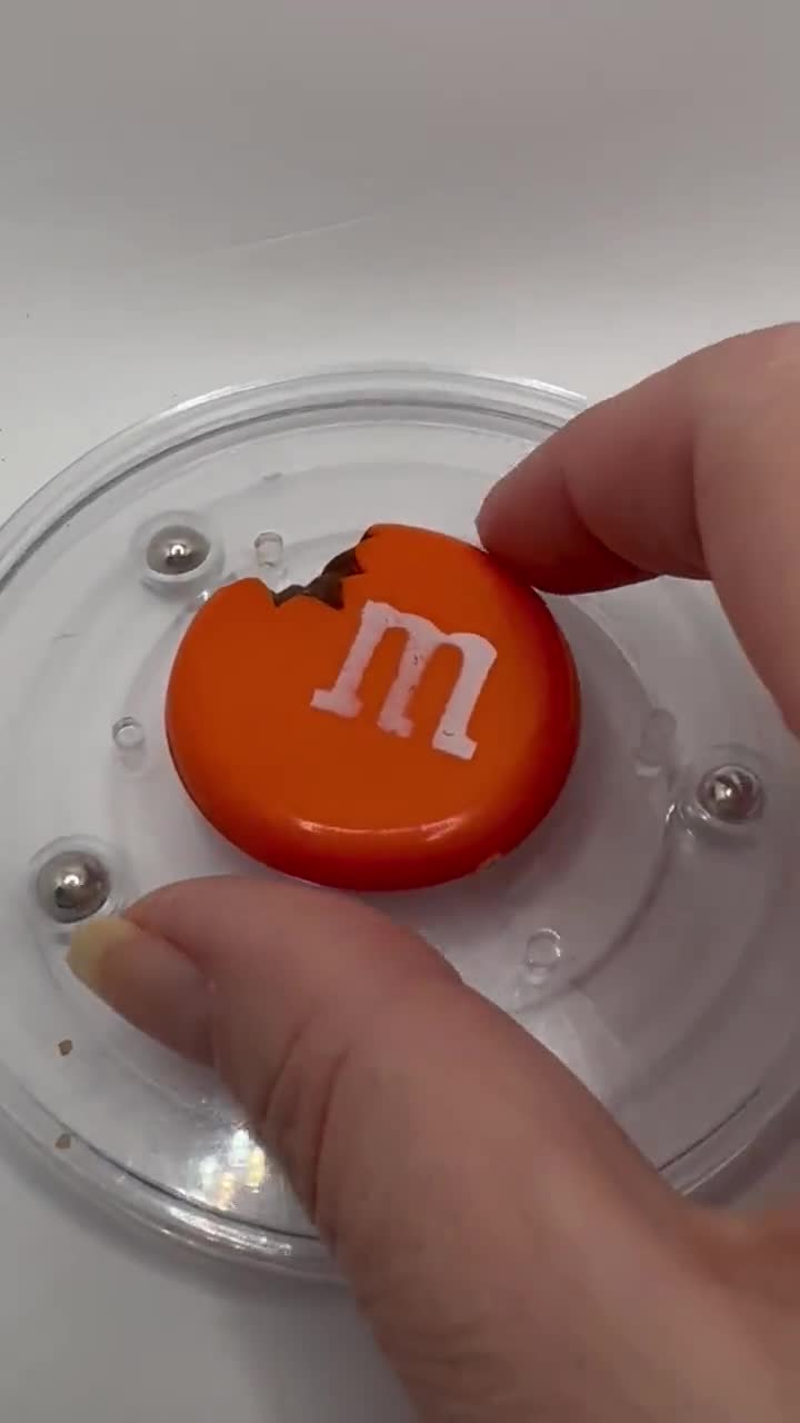 Beautiful Bright Orange M&M Candy Refrigerator Magnet -  UK