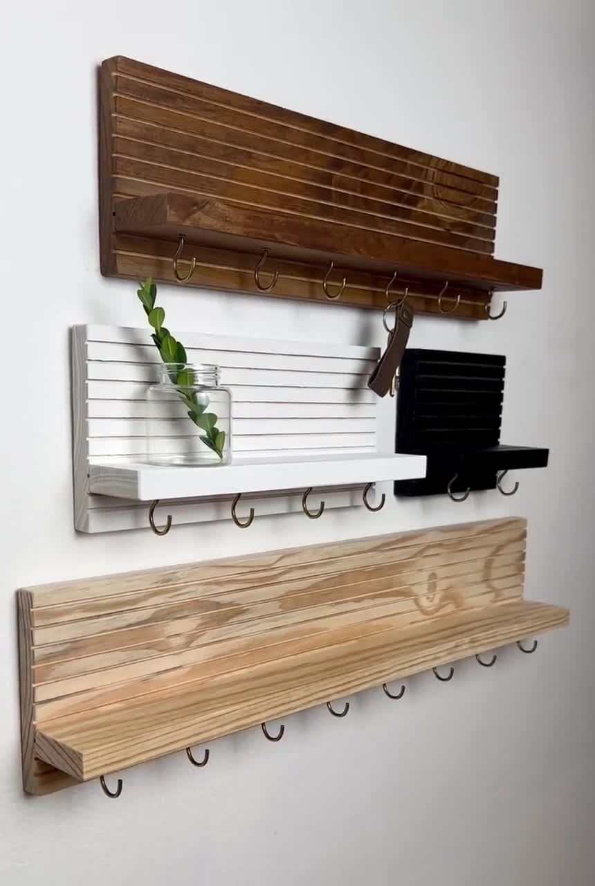 Entryway Organizer, Key Holder, Sunglass Holder, Key Hooks, Mail