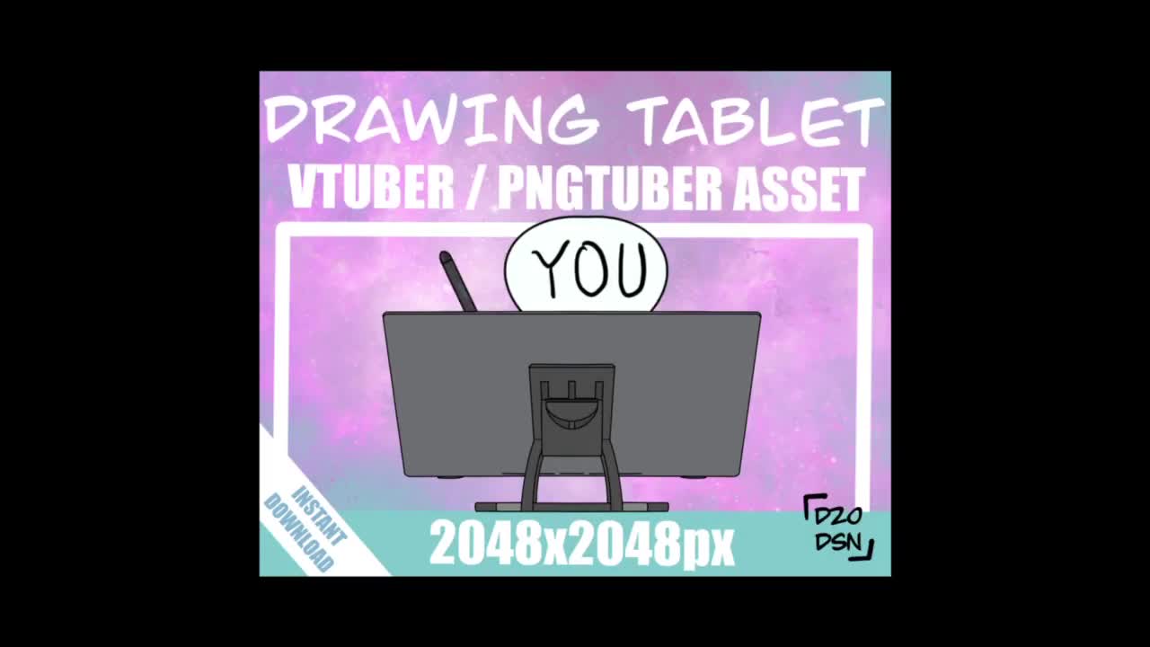Vtuber asset, drawing tablet, vtuber drawing tablet, Pngtuber asset,  Pngtuber drawing tablet, vtuber iPad, vtuber asset accessory, pngtuber