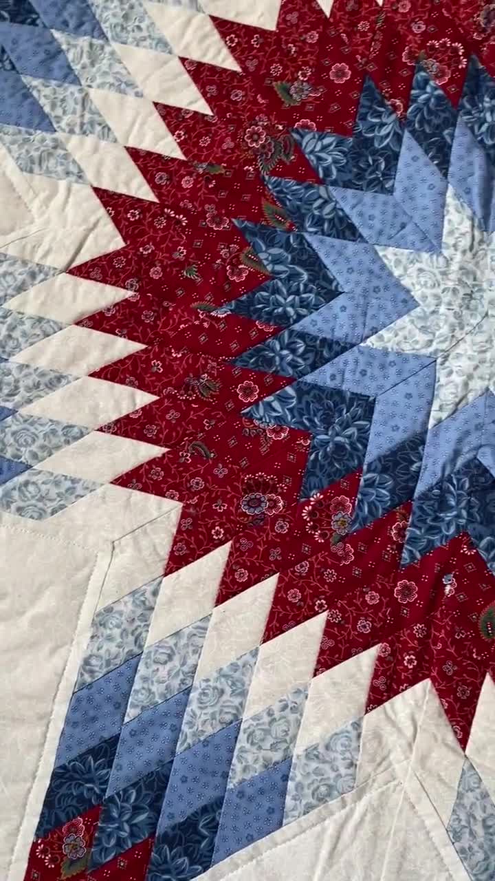 Price Drop! Vintage Lonestar Quilt, Wall Hanging Quilt, Red White Blue  Quilt, Lap Quilt, Lonestar Quilt, Star Quilt, Red White and Blue,