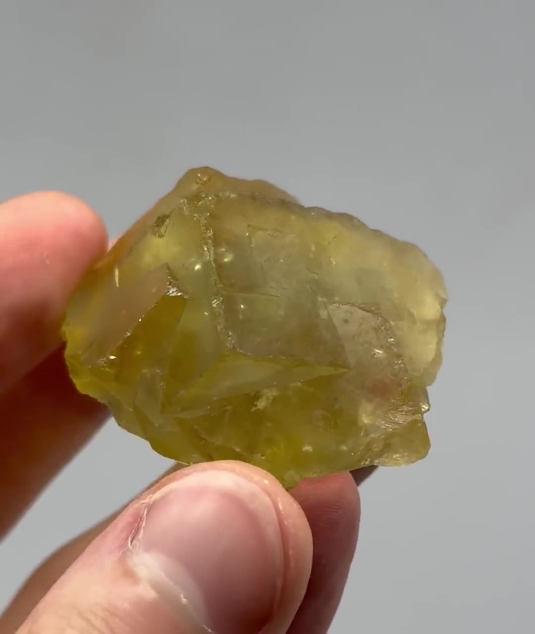 Fluorite - Golden-Yellow Crystals from the Okorusu Mine