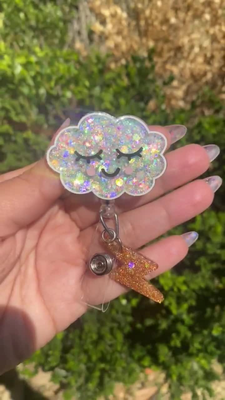 Cloud Badge Reel,teacher Accessories,medical Student Badge Reels,outdoor  Lover,pediatric Badge Reels,obgyn Badge Reels 