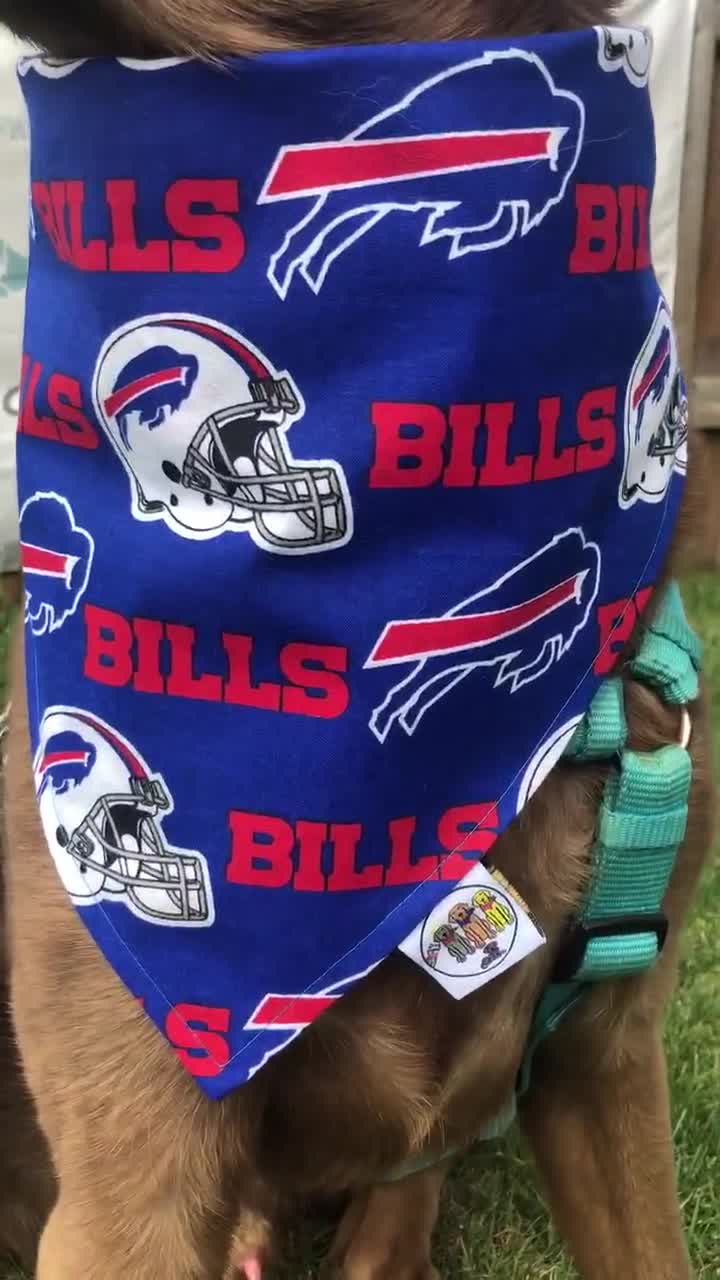 Reversible Bandana Made With Buffalo Bills Fabric Football -   Israel