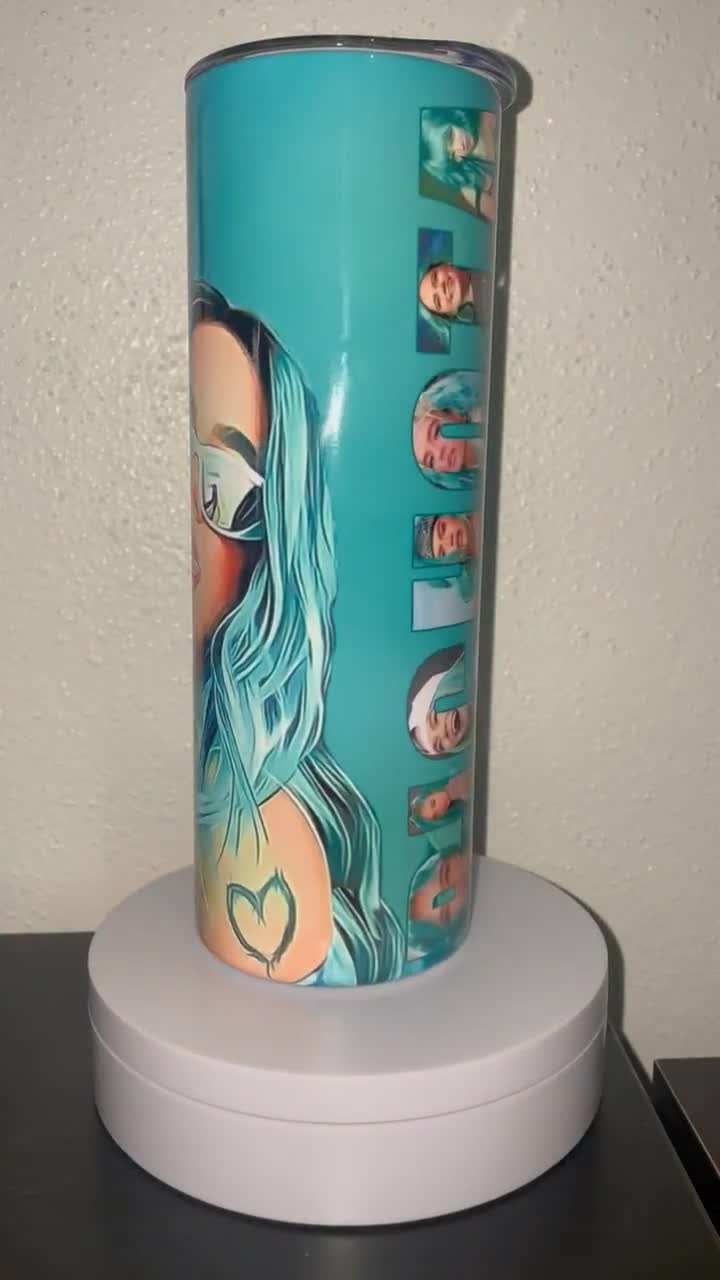 Custom 40oz Karol G Bichota Floral Stanley Dupe Baby Blue Tumbler for Sale  in Los Angeles, CA - OfferUp