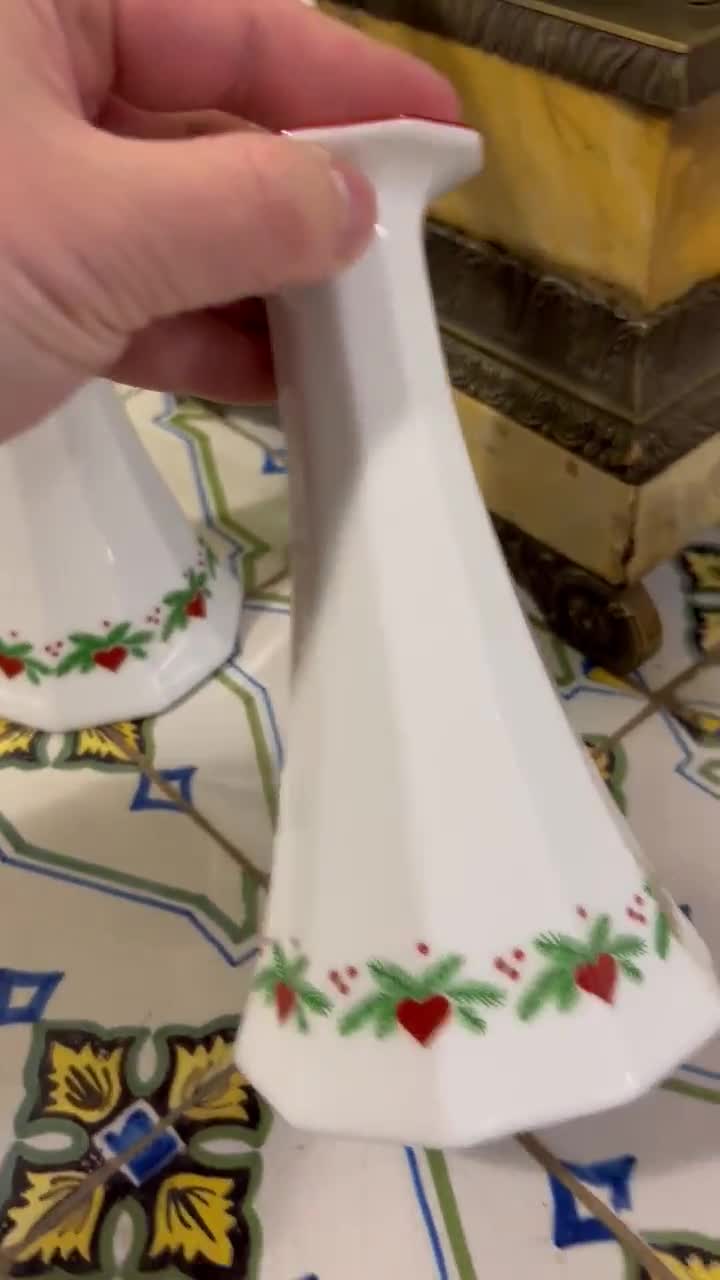 希少な Porsgrund 'Hearts & Pines' ノルウェーデザイン キャンドル