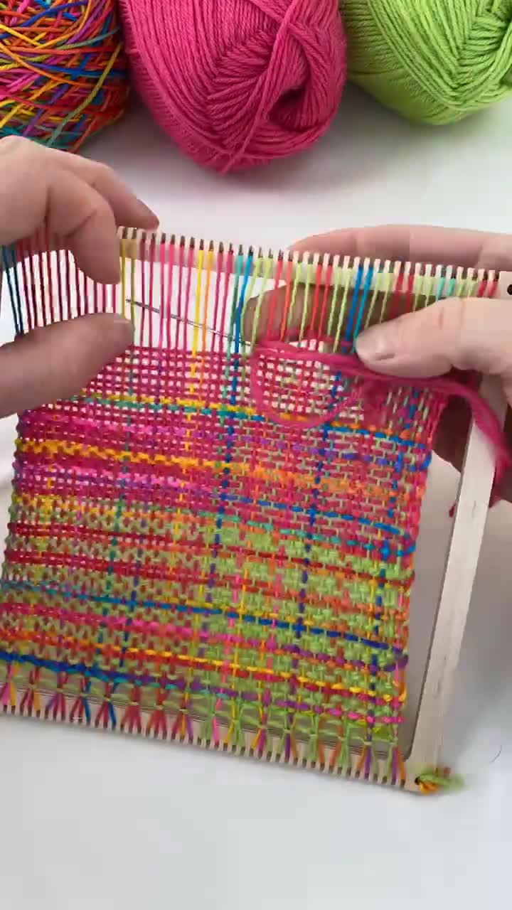 Kid's Weaving Loom Kit - Pink Loom – Fiber Huis