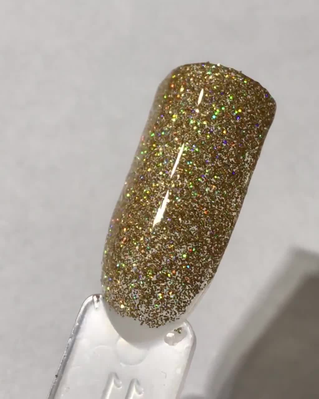 Gold Holographic Vegannail Polish Yellow Gold Holo Nails 24K Affair 