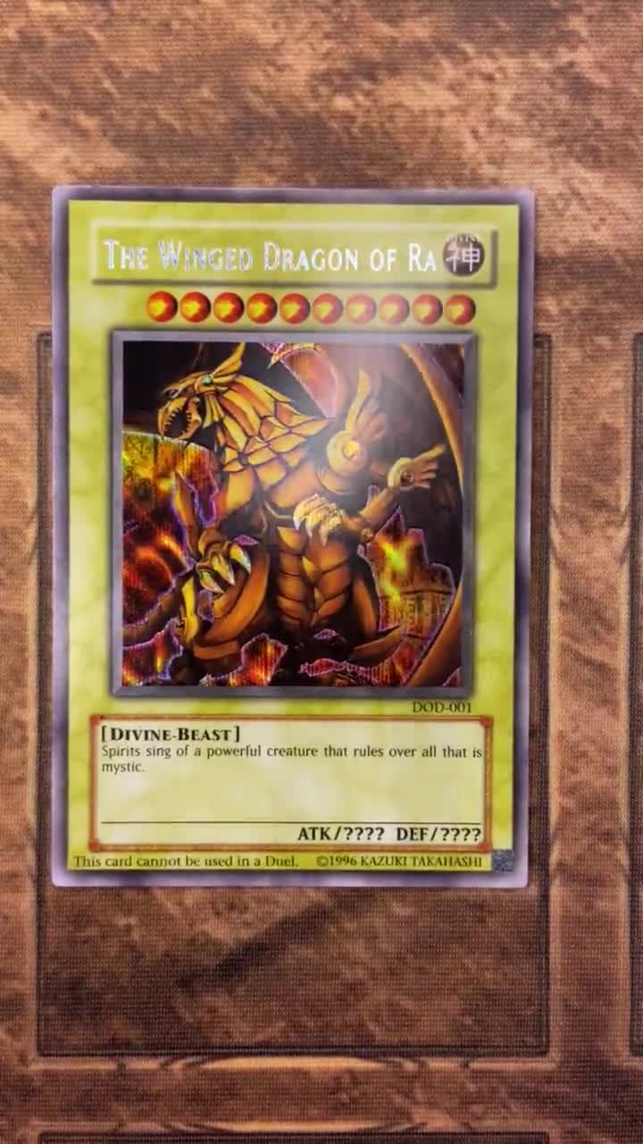 2004 | Yu-Gi-Oh! ® | The Winged Dragon of Ra [DOD-001] Secret Rare Holofoil  - [authentic vintage early 2000's yugioh card tcg]