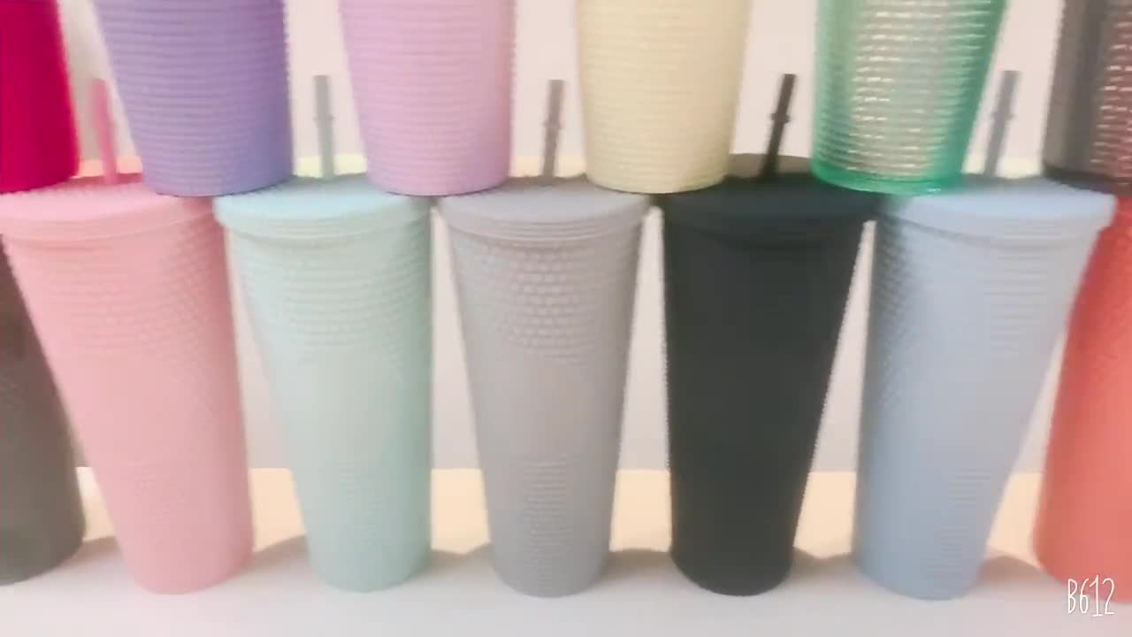 BuFan Vasos de Vidrio con Tapa, popote de vidrio Juego de 4 Vasos