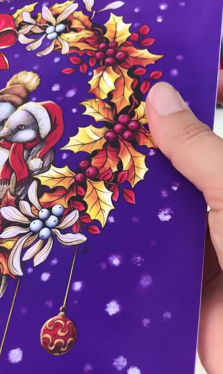 Unwrapping the magic of the season with @ar.nyang's delightful illustr, Coloring