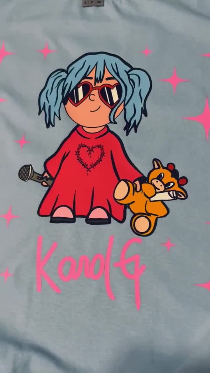 Camiseta Para Niñas De Nuevo Estilo Karol G Bichota Niños De Impresión  Gráfica Harajuku Ropa Verano Tops De Manga Corta