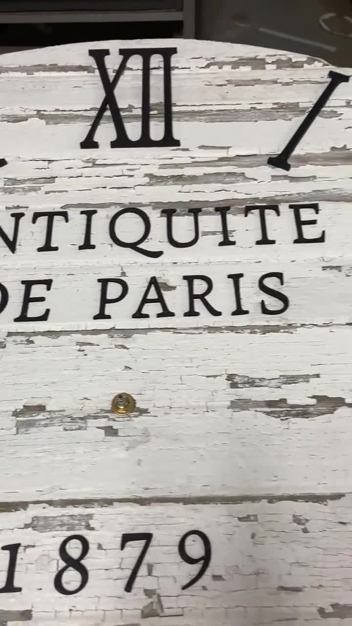 Parisian Wood Wall Clock - 36