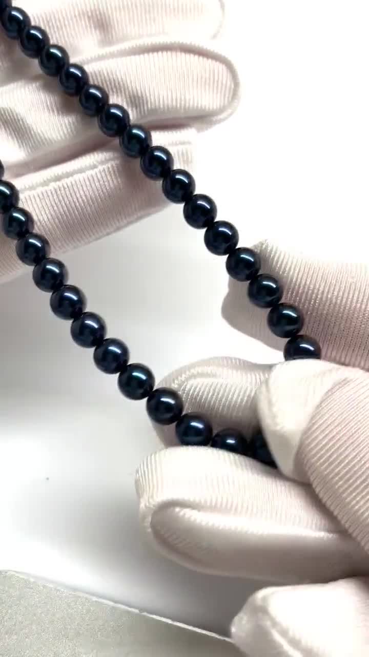 Collana Con Filo Di Perle Coltivate Akoya: 4,5-5 Mm, 32 Pollici - Italia