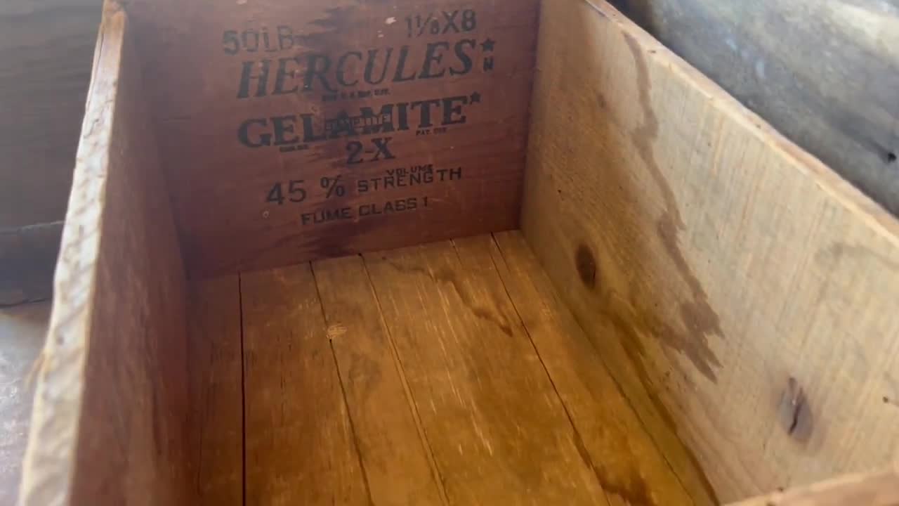 Hercules Powder Wood Crate, Vintage Rustic Industrial Decor - Etsy