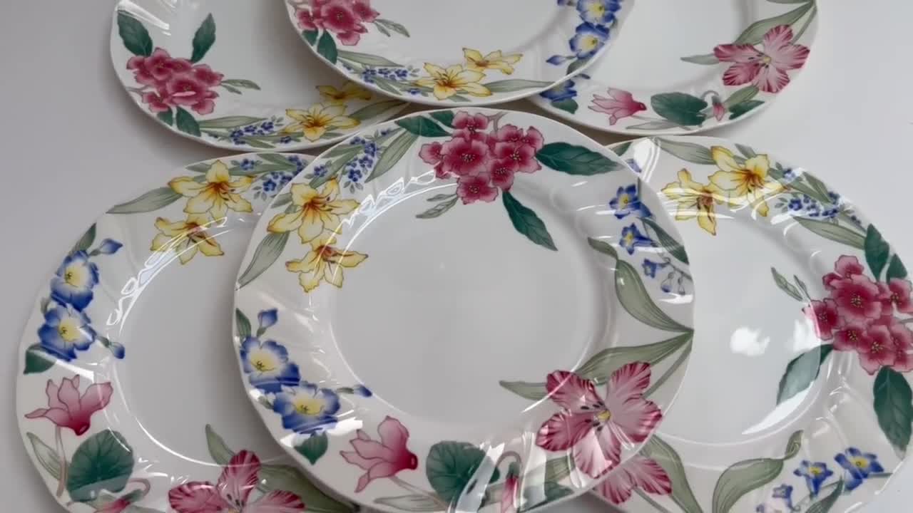 Vintage Villeroy & Boch Flora Bella Breakfast Plates, Luxembourg Vitro  Porcelain Set 6 Plates Flora Bella Plates by Villeroy and Boch -   Australia