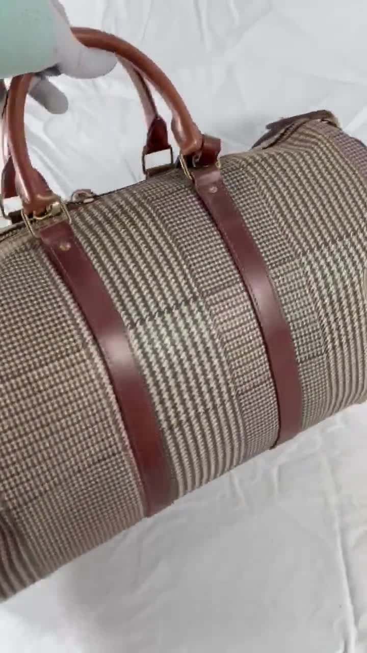 POLO Ralph Lauren Mini Boston Bag Staggered Brown Leather 0612 M