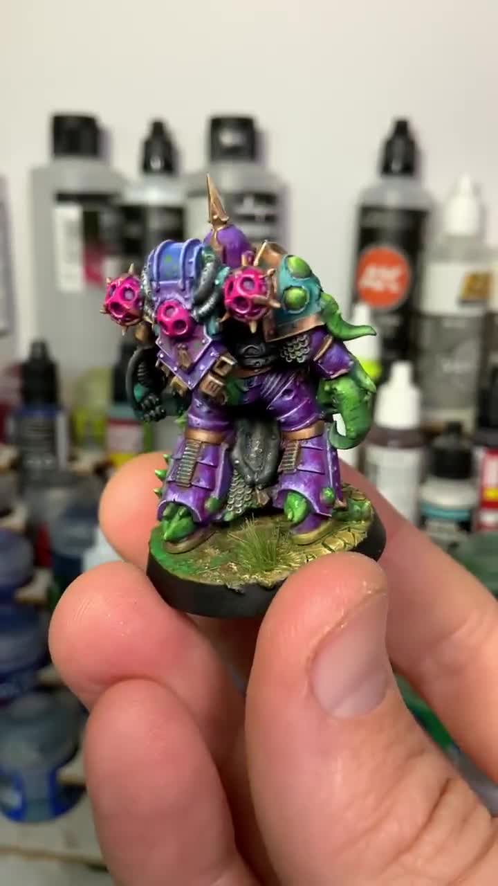 塗装済みデスガードマリーンミニチュア、塗装済みナーグルマリーン