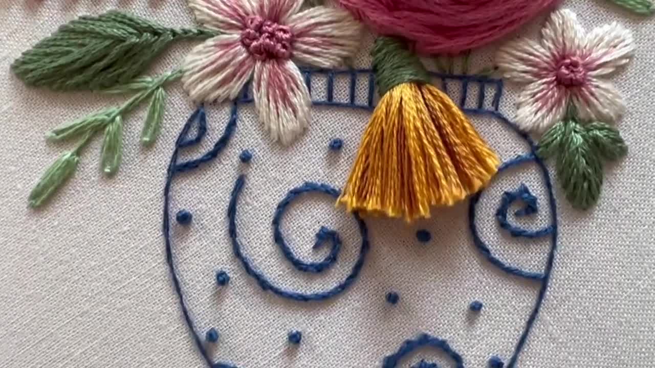 Floral Embroidery Pattern (PDF) — The Embroidery Cart