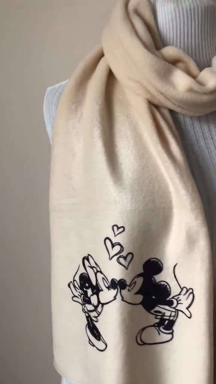 Mickey Mouse Scarf Minnie Mouse Scarf Mickey Mouse Gifts for Women Winter  Accessories 