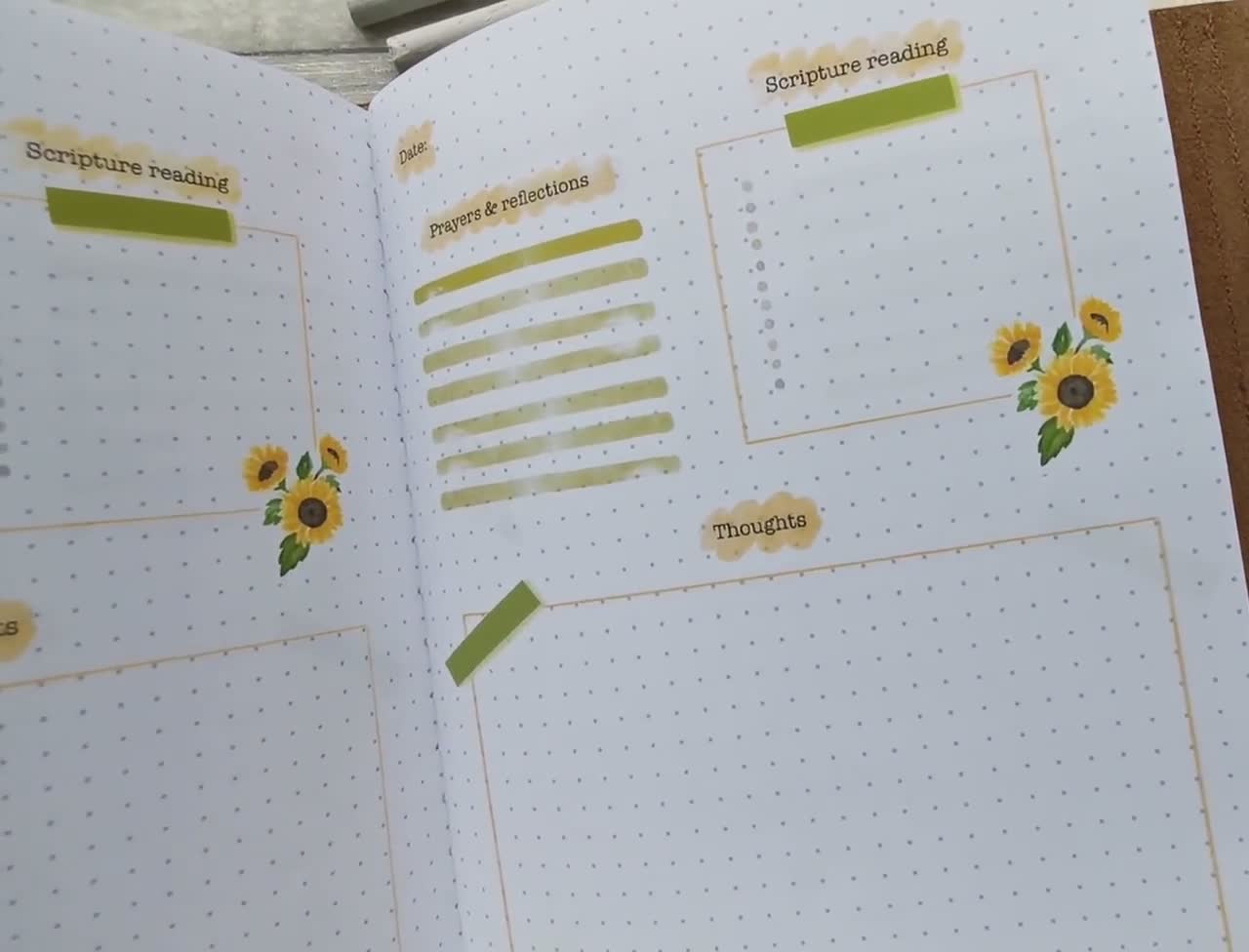 Sunflowers Prayer & Reflection Journal -  UK