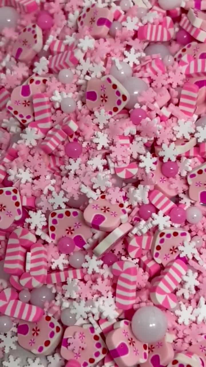 Pink Snowflake Sprinkles, Fake Sprinkles,sprinkles, Snowflake