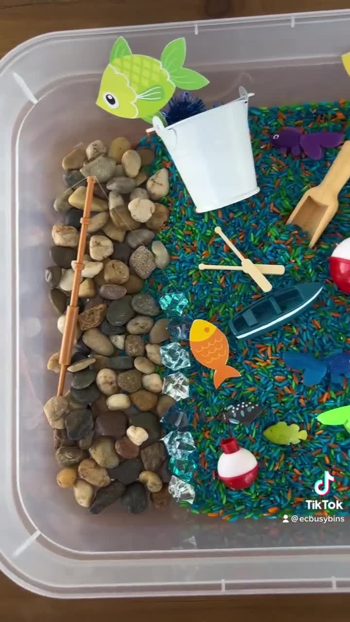 Midi Fishing Playdough Sensory Kit Sensory Playdough Kit Fishing