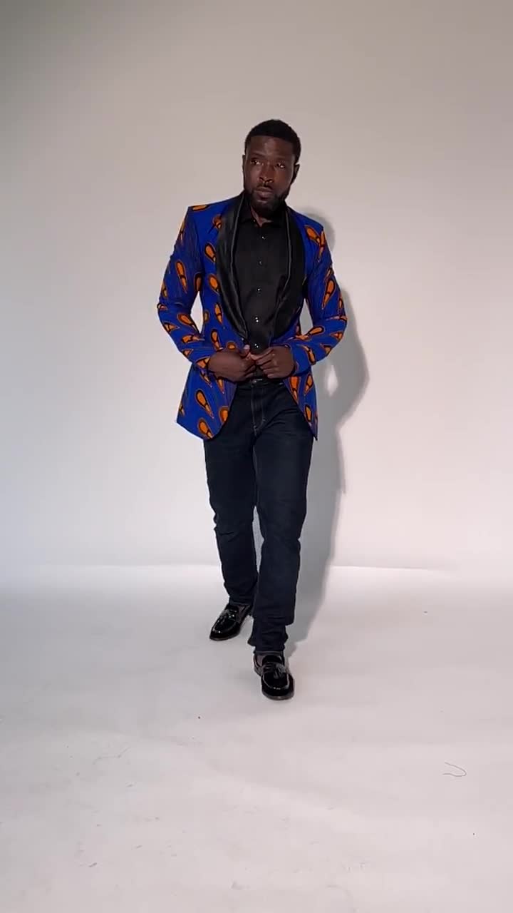 Ankara authentic Men's Blazer, Sports Blazer, Jacket, Ankara Blazer, African Clothing, Wedding Blazer, Glentlemen Wear, Blazer