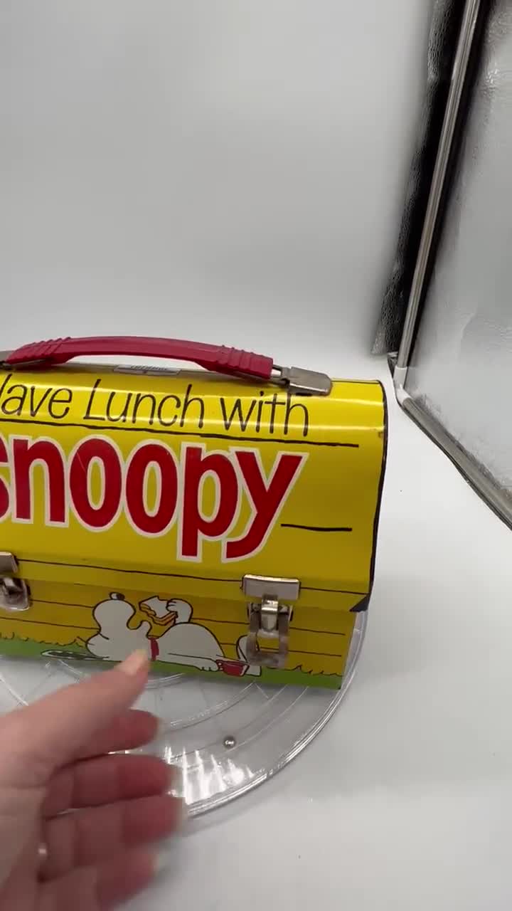 Vintage Dome Lunch Box - Lunch With Snoopy