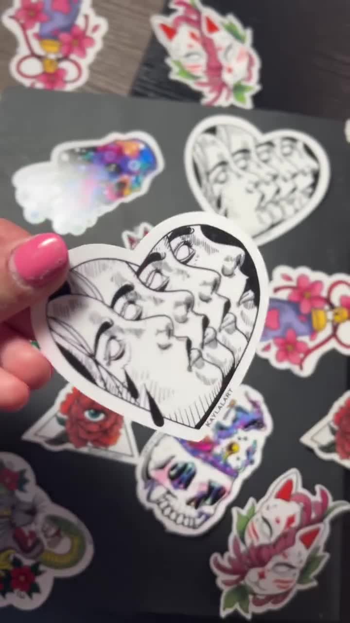 All Seeing Eye Sticker, Traditional Tattoo Style Sticker, Evil Eye