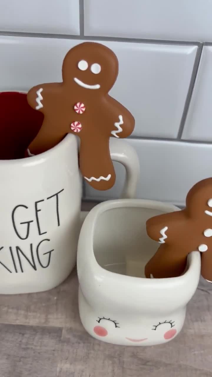 Gingerbread Man Mug Hugger Faux Gingerbread Cookie Mug Hanger