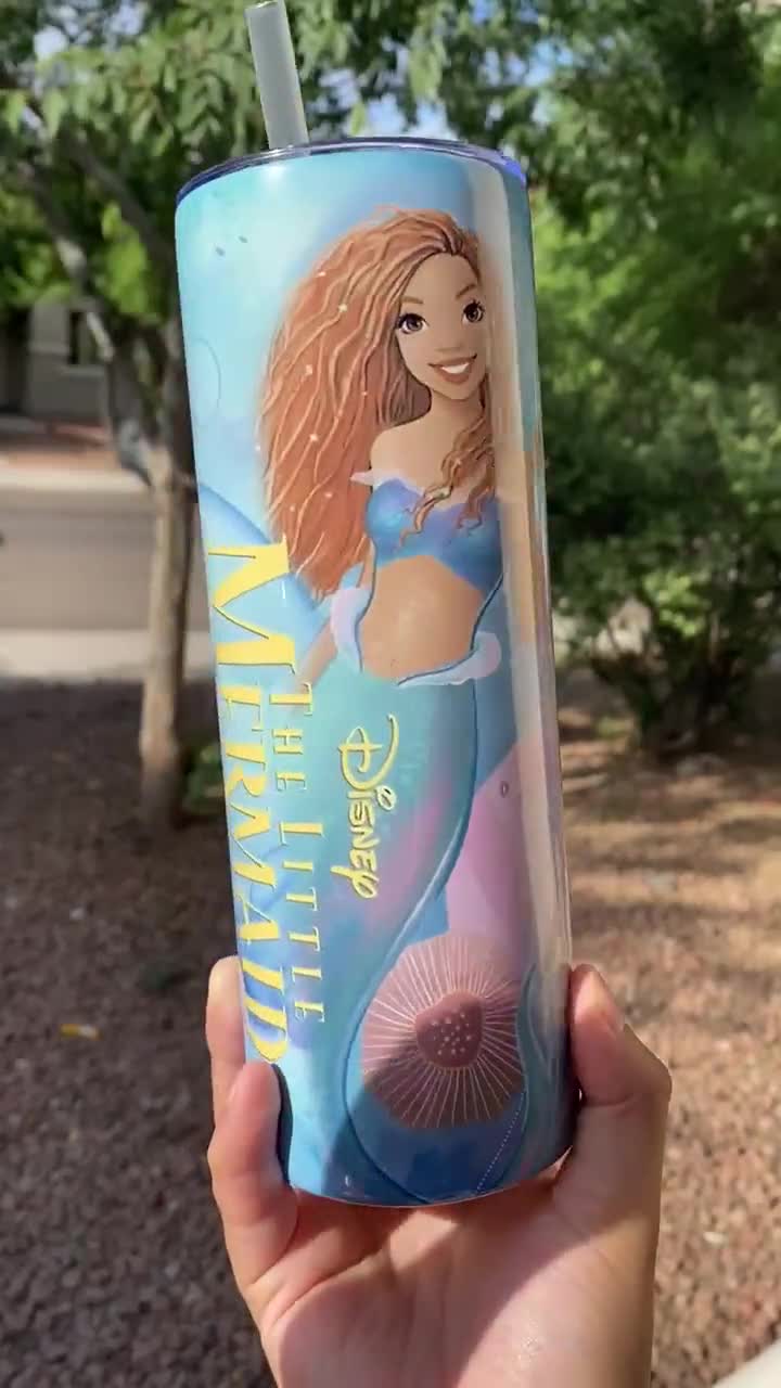 The Little Mermaid Tumbler with Straw – Live Action Film