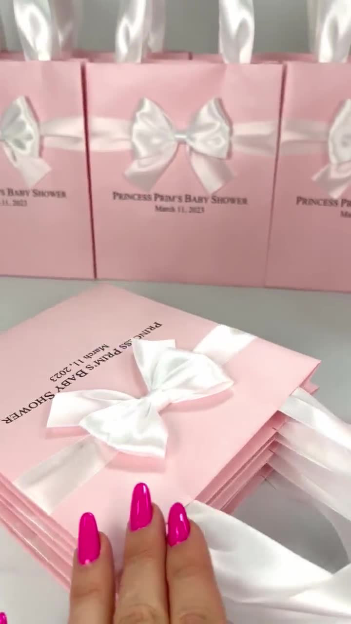 Pink Personalized Ribbons Baby Shower, Bridal Shower Wedding or Birthday  Celebration Party Favor Assembled Ribbons Pack of 25 -  Israel