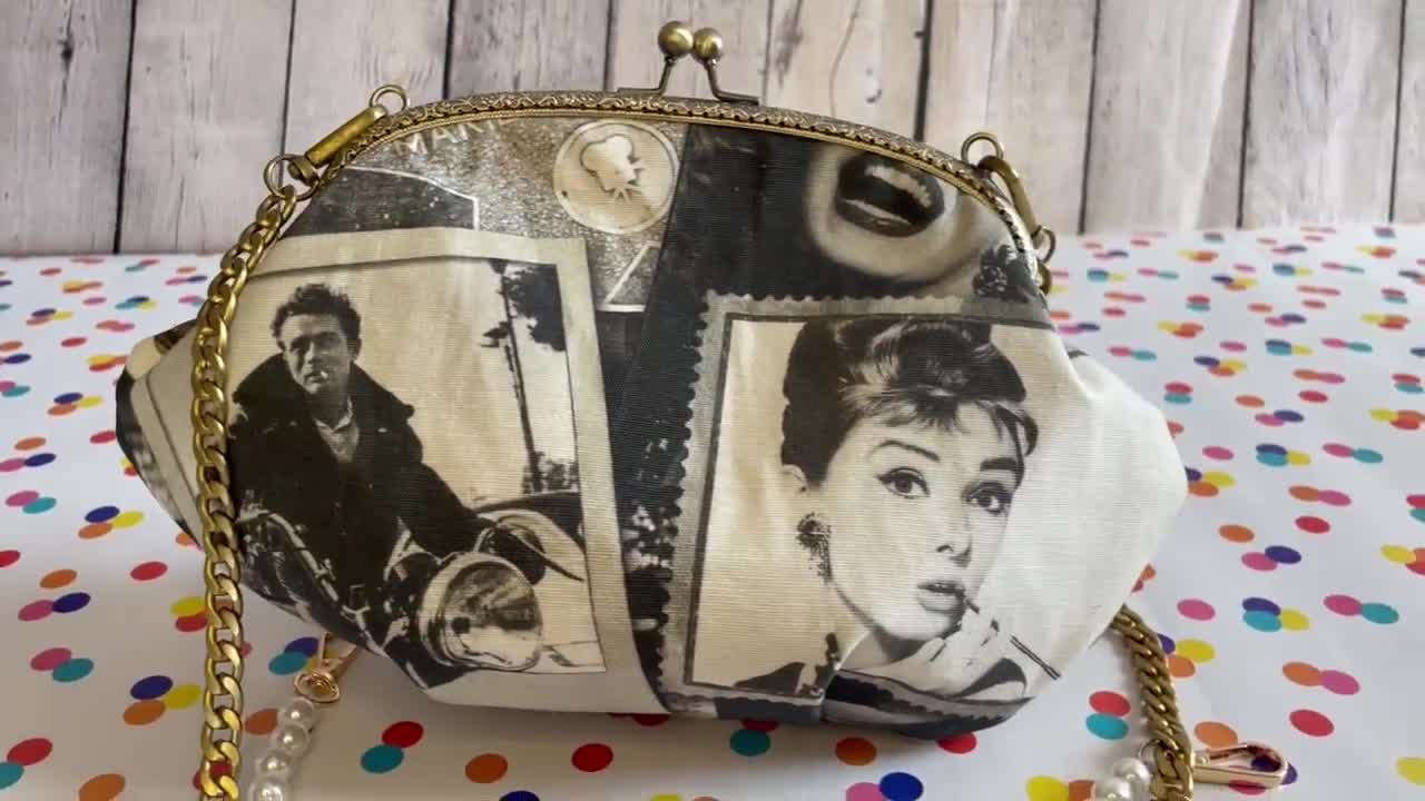 Audrey Hepburn Bling Embelished Handbag