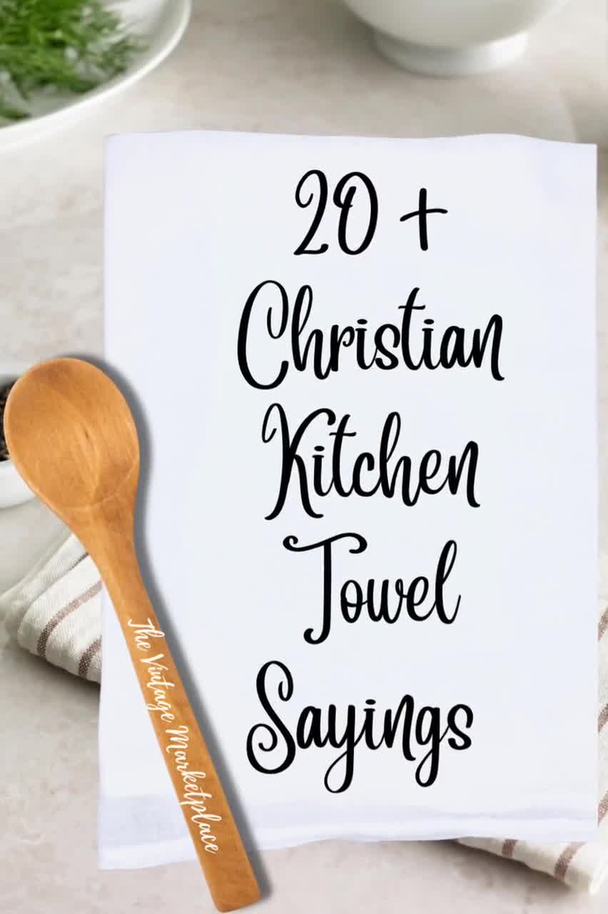 Dish Towel - Cute Kitchen Sayings! – Sass & Soul Designs